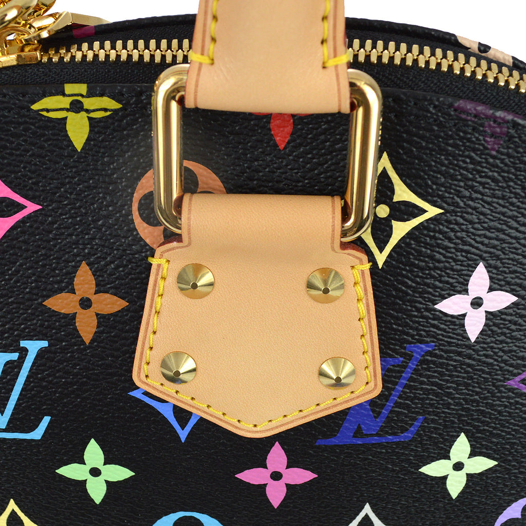 Louis Vuitton 2016 Black Monogram Multicolor Alma PM M40444
