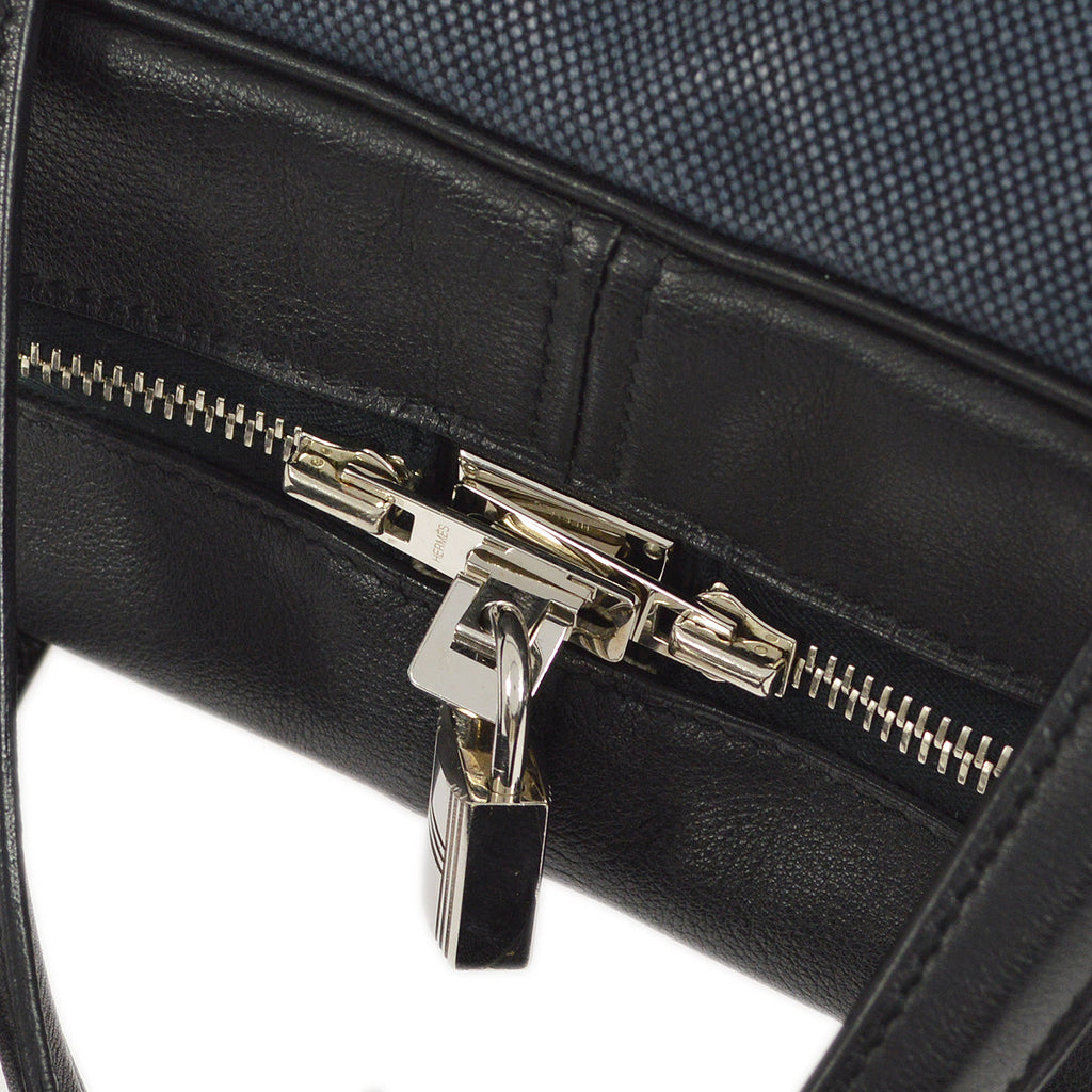 Hermes 2012 Black Toile H Swift Victoria 2 12H