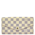 Louis Vuitton 2016 Damier Azur Portefeuille Sarah N63208