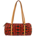 Louis Vuitton 2012 Red Pumpkin dot Papillon Handbag M40689