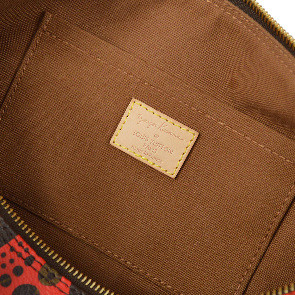 Louis Vuitton 2012 Red Pumpkin dot Papillon Handbag M40689