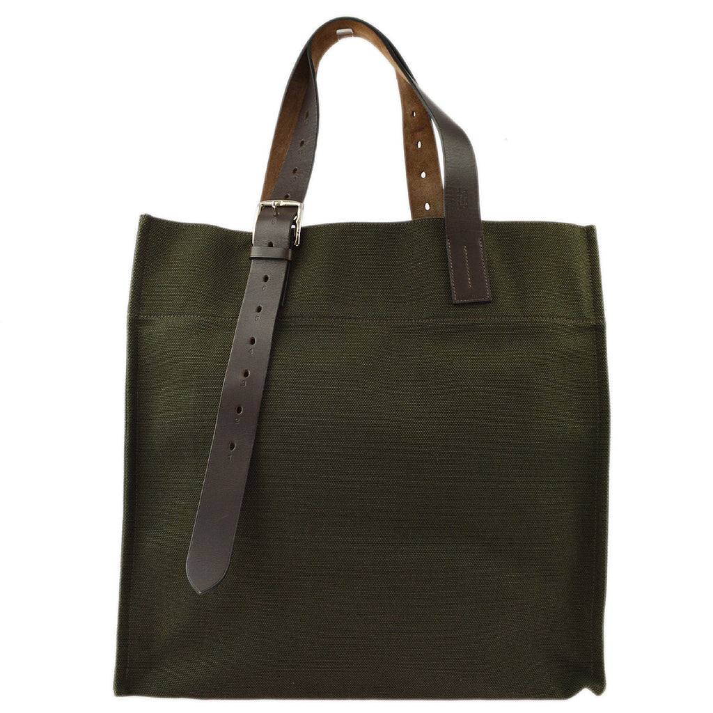 Hermes 2010 Toile Etriviere Shopping Tote