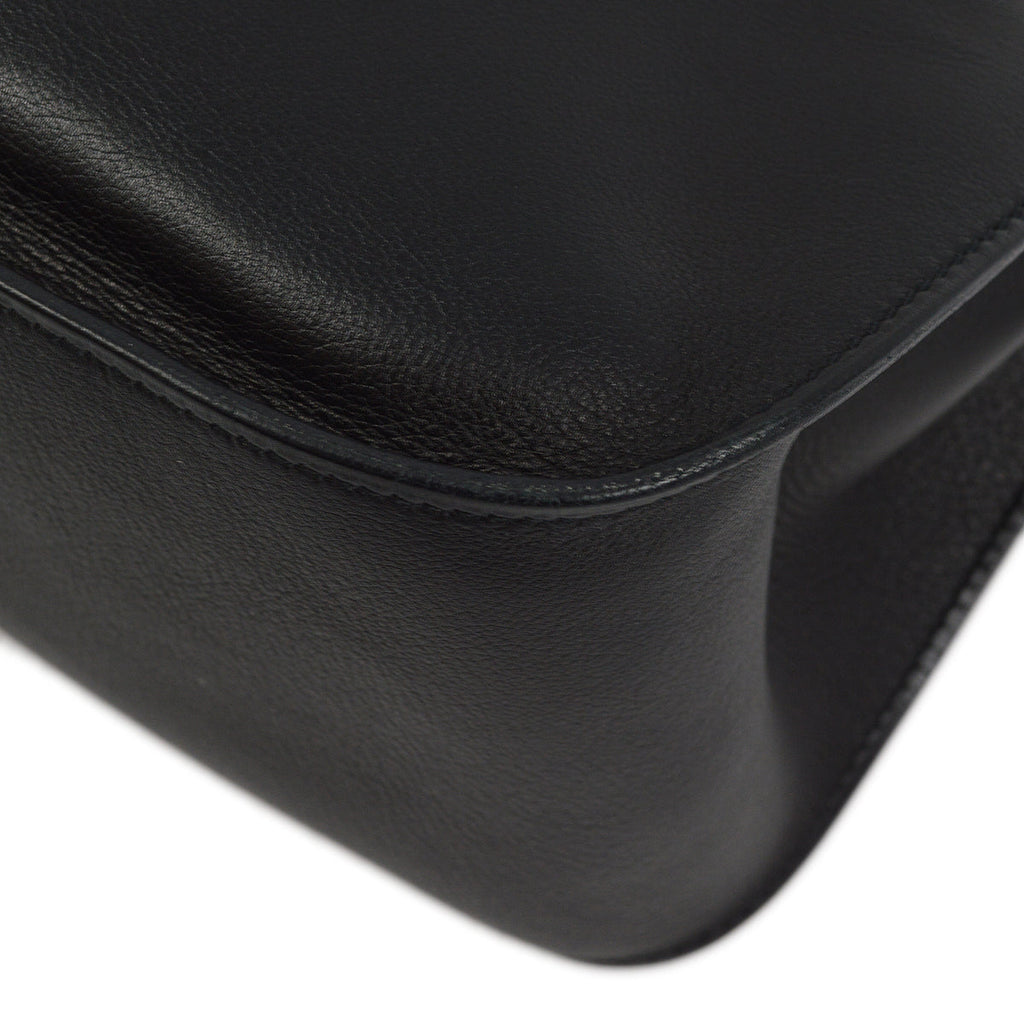 Hermes 2010 Black Swift Jypsiere 28 Shoulder Bag
