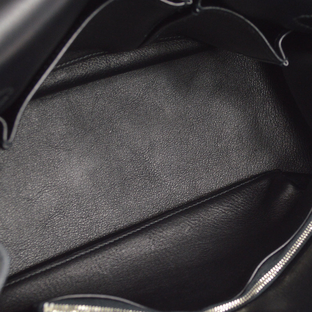 Hermes 2010 Black Swift Jypsiere 28 Shoulder Bag
