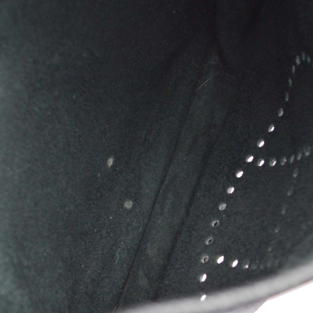 Hermes 2014 Black Taurillon Clemence Evelyne 3 PM Shoulder Bag