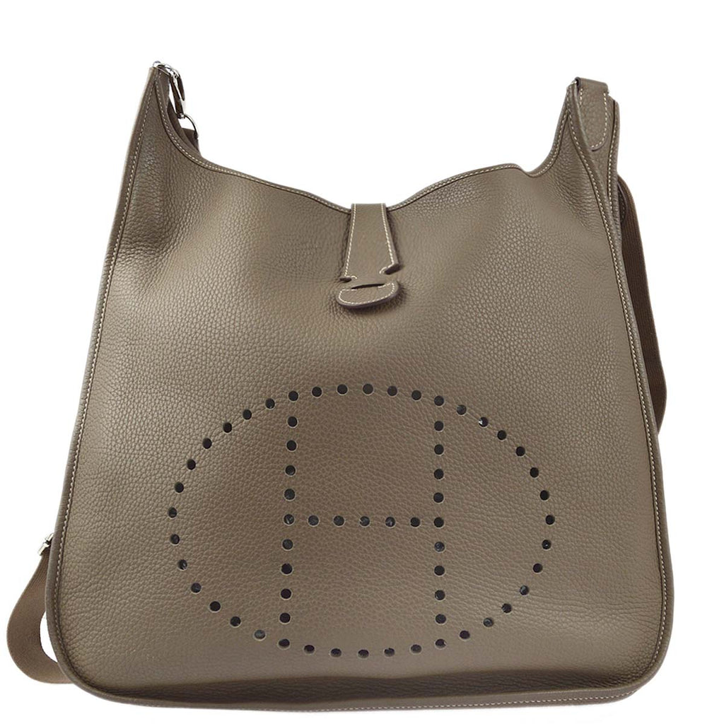 Hermes 2010 Etoupe Taurillon Clemence Evelyne 3 41 TGM