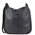 Hermes 2012 Black Taurillon Clemence Evelyne 3 41 TGM Shoulder Bag