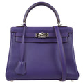Hermes 2010 Violet Epsom Kelly 25 Retourne