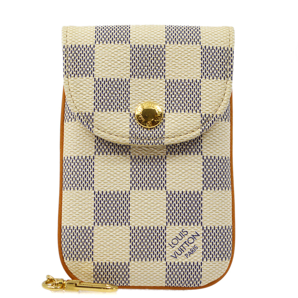 Louis Vuitton 2010 Damier Azur Etui Phone Case N60026 Small New