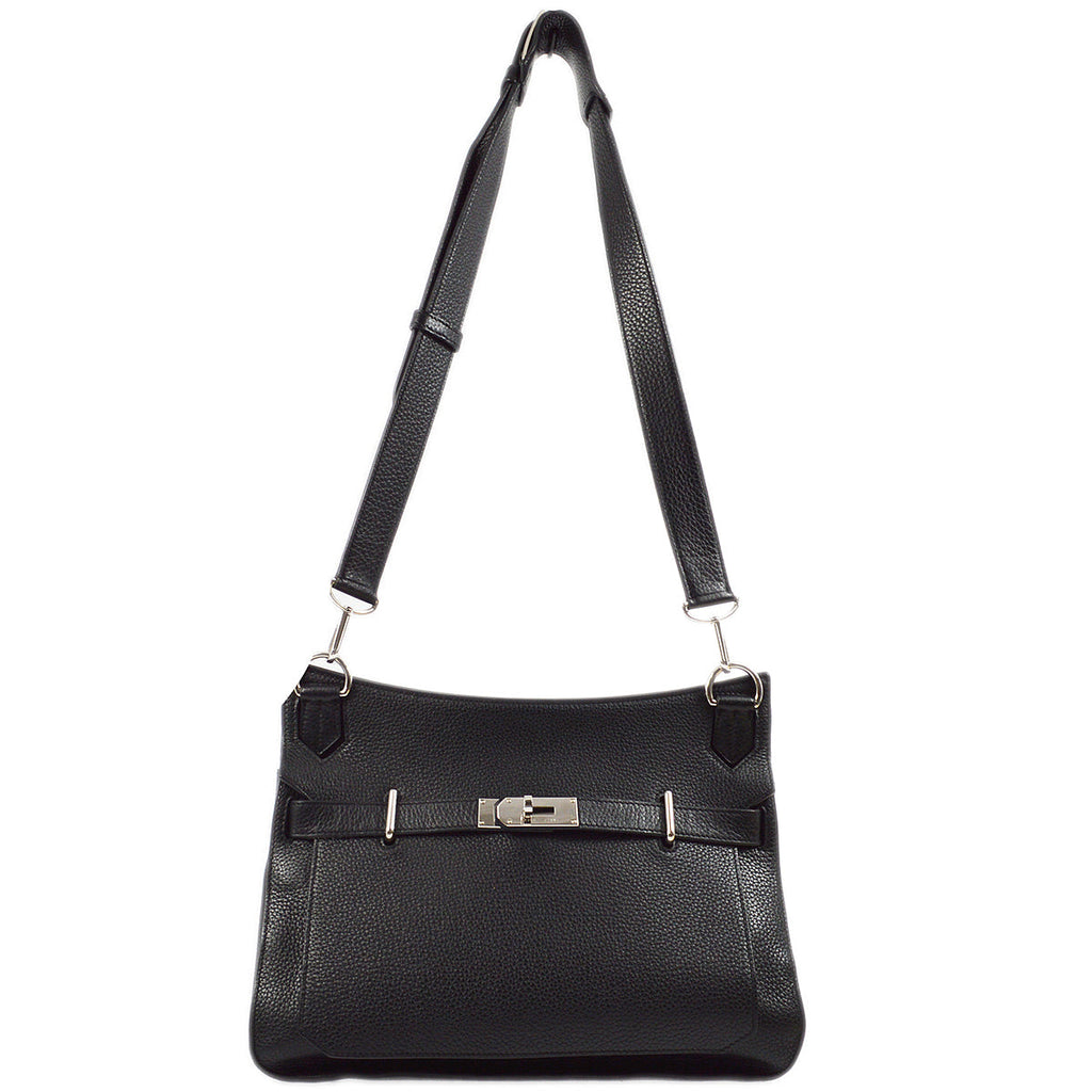 Hermes 2013 Black Taurillon Clemence Jypsiere 34 Shoulder Bag