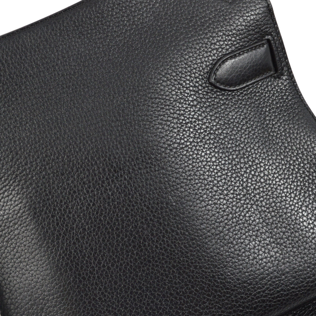 Hermes 2013 Black Taurillon Clemence Jypsiere 34 Shoulder Bag