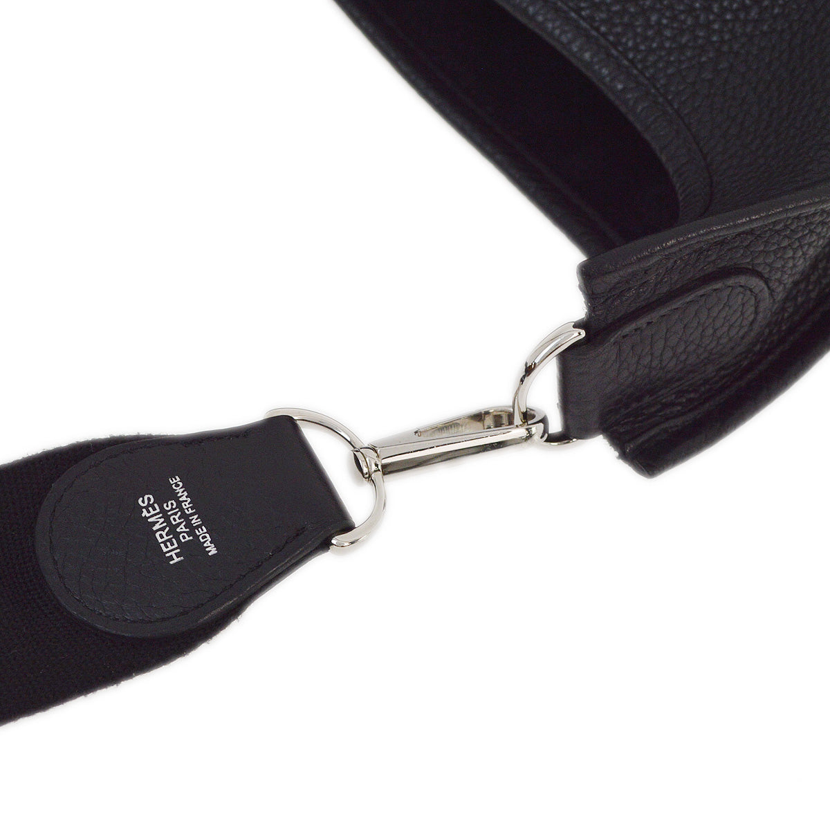 Hermes 2013 Black Taurillon Clemence Evelyne 2 GM Shoulder Bag
