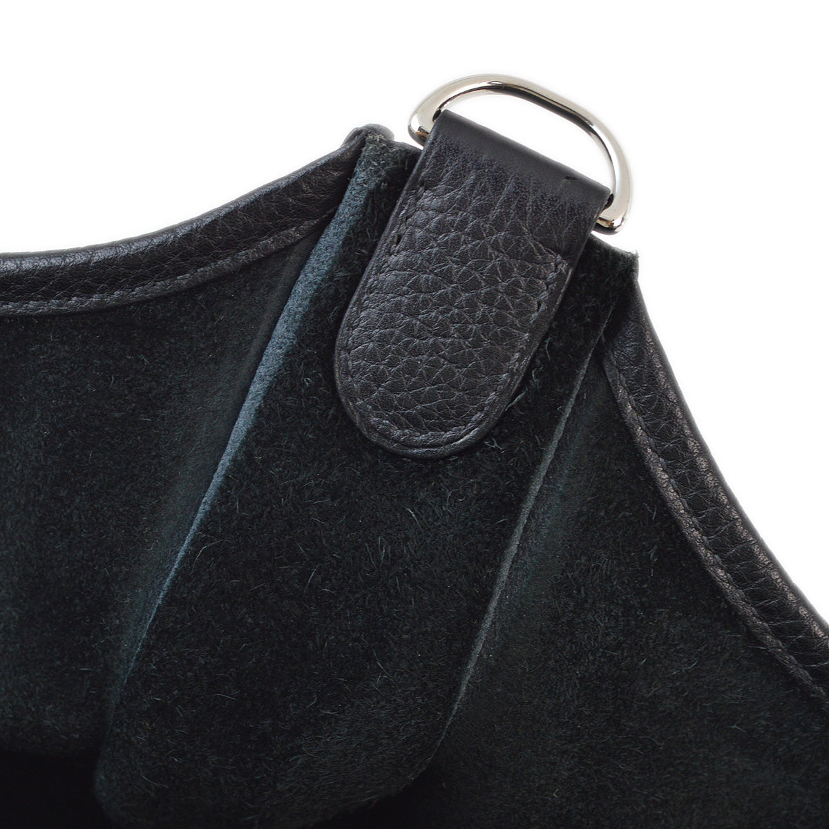 Hermes 2013 Black Taurillon Clemence Evelyne 2 GM Shoulder Bag