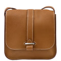 Hermes 2012 Gold Taurillon Clemence Pochette Steve Shoulder Bag