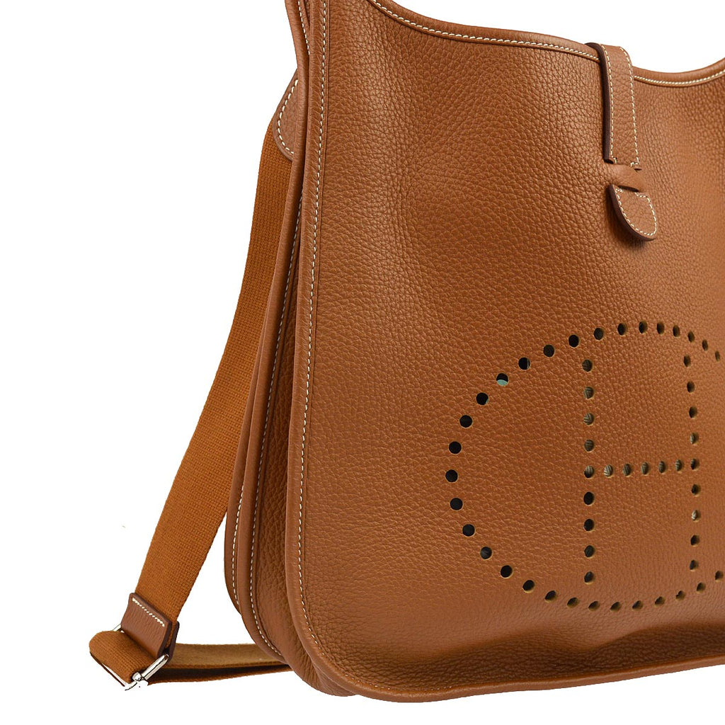 Hermes 2010 Gold Clemence Evelyne 3 GM