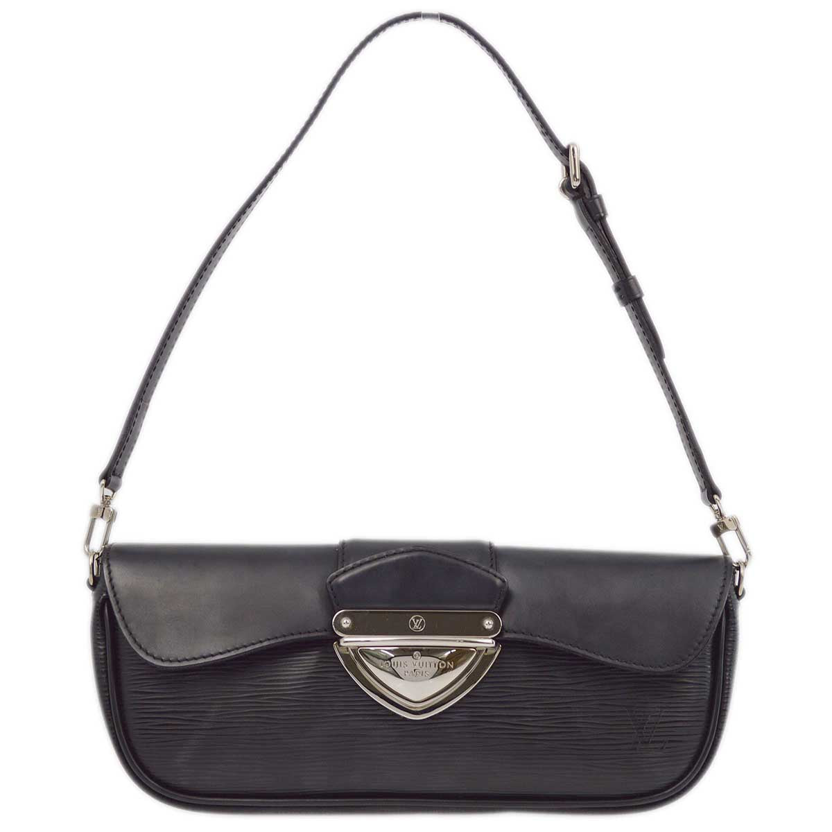 Louis Vuitton 2012 Black Epi Pochette Montaigne Handbag M59292