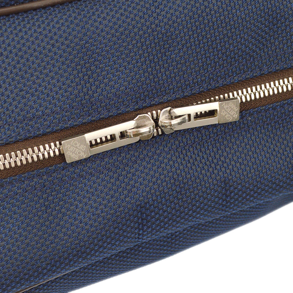 Louis Vuitton 2010 Blue Damier Pilot Shoulder Bag N41159