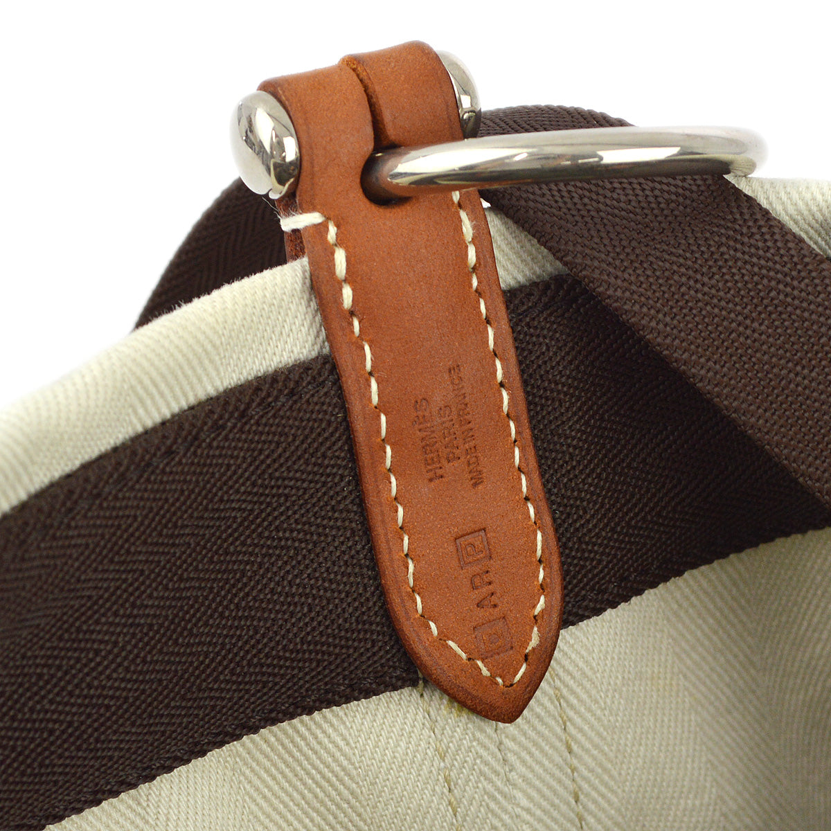 Hermes 2012 Craie Toile Chevron Sac De Pansage