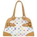 Louis Vuitton 2010 White Monogram Multicolor Claudia Handbag M40193