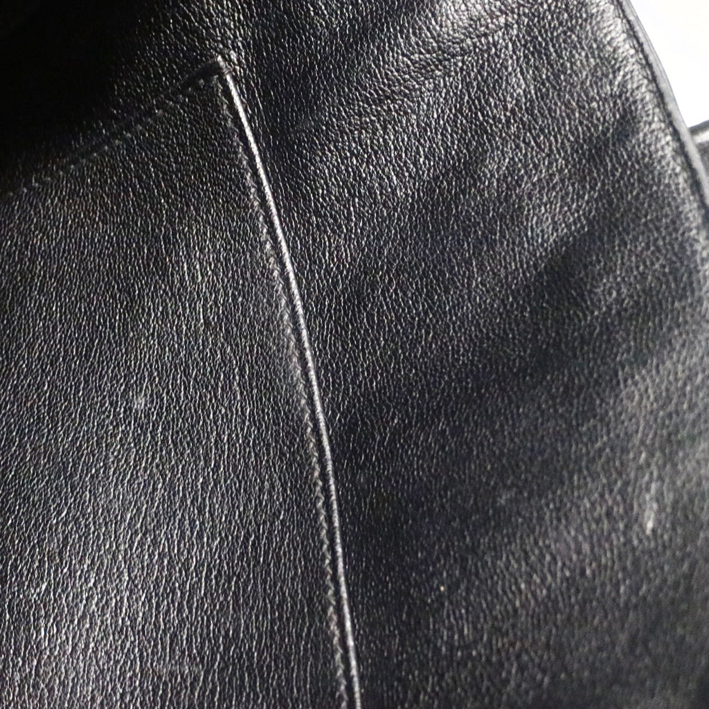 Hermes 2015 Black Taurillon Clemence Birkin 30 Handbag