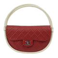 Chanel 2013-2014 Red Lambskin Medium Hula Hoop Handbag