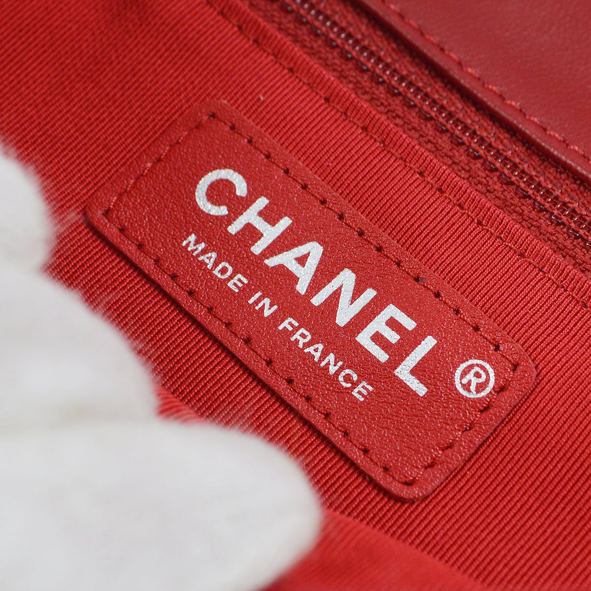 Chanel 2013-2014 Red Lambskin Medium Hula Hoop Handbag