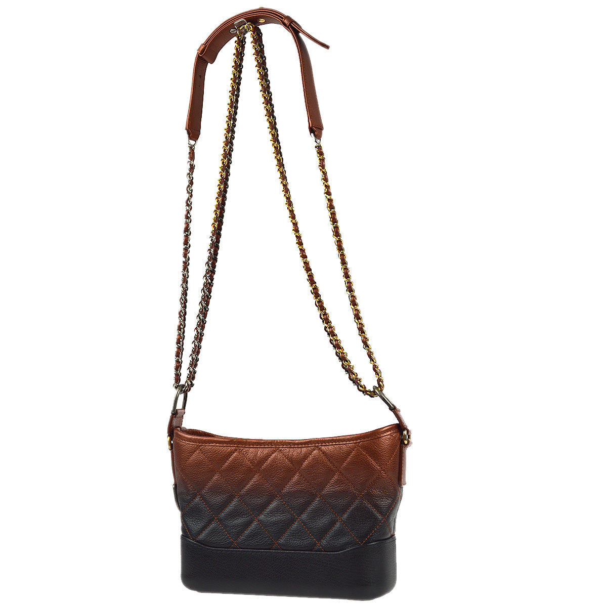 Chanel 2018-2019 Black Calfskin Gabrielle Shoulder Bag