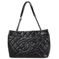 Chanel 2012-2013 Black Caviar Shoulder Tote Bag