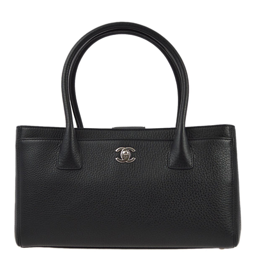 Chanel 2014 Black Calfskin Executive Tote Handbag