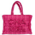 Chanel 2019 Pink Tweed Tote Handbag