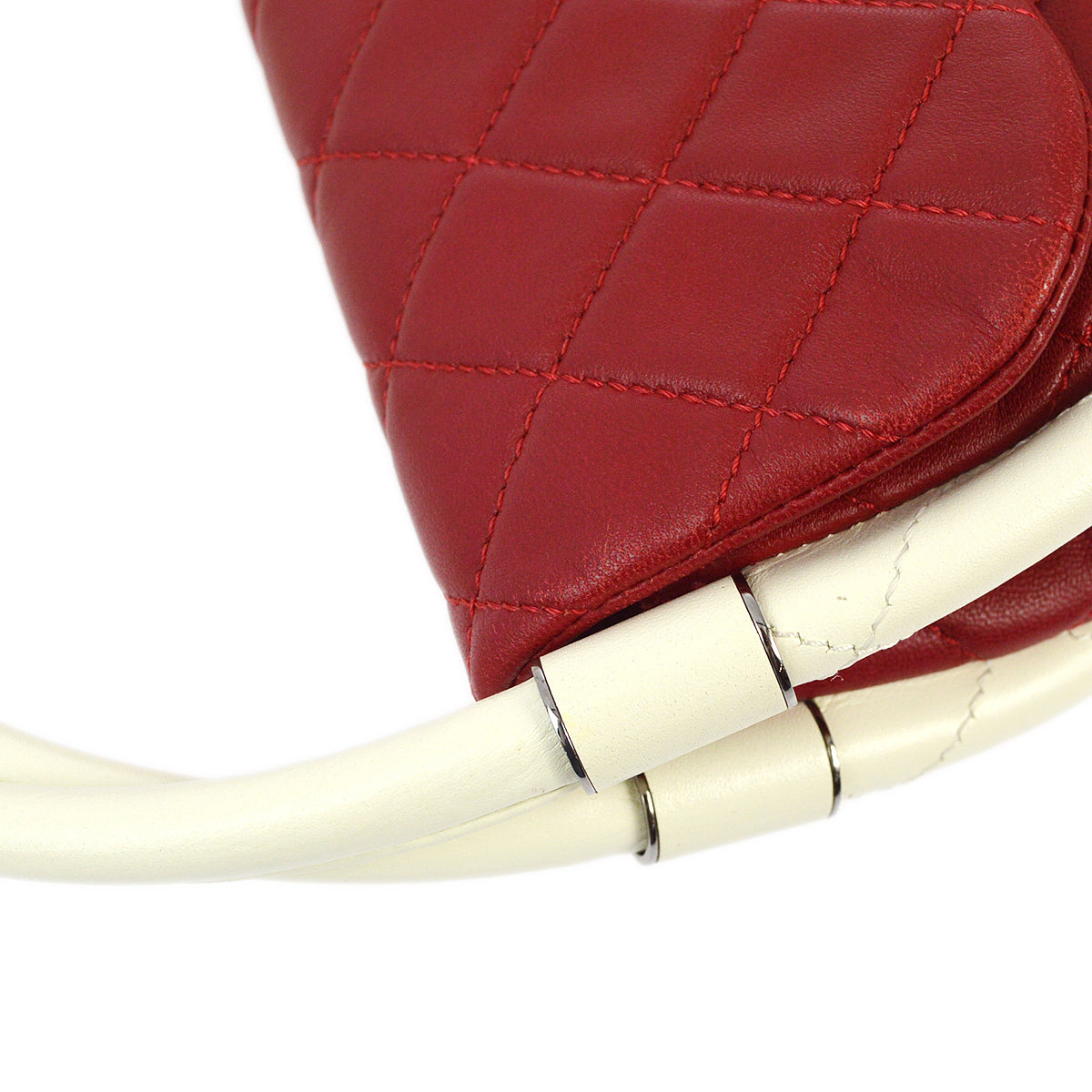 Chanel 2013-2014 Red Lambskin Small Hula Hoop Handbag