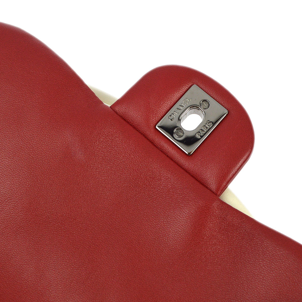 Chanel 2013-2014 Red Lambskin Small Hula Hoop Handbag