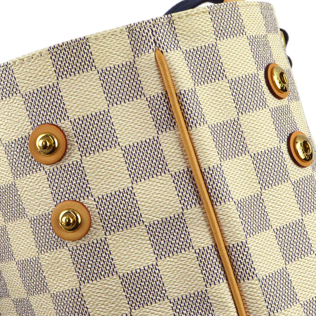 Louis Vuitton 2012 Damier Azur Plan Soleil Cabas PM Tote Bag N41179