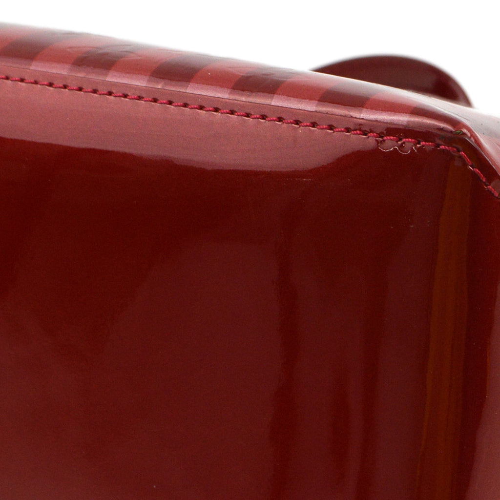 Louis Vuitton 2012 Red Monogram Vernis Wilshire PM Tote Bag M91702