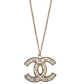 Chanel Gold CC Pendant Necklace B17V