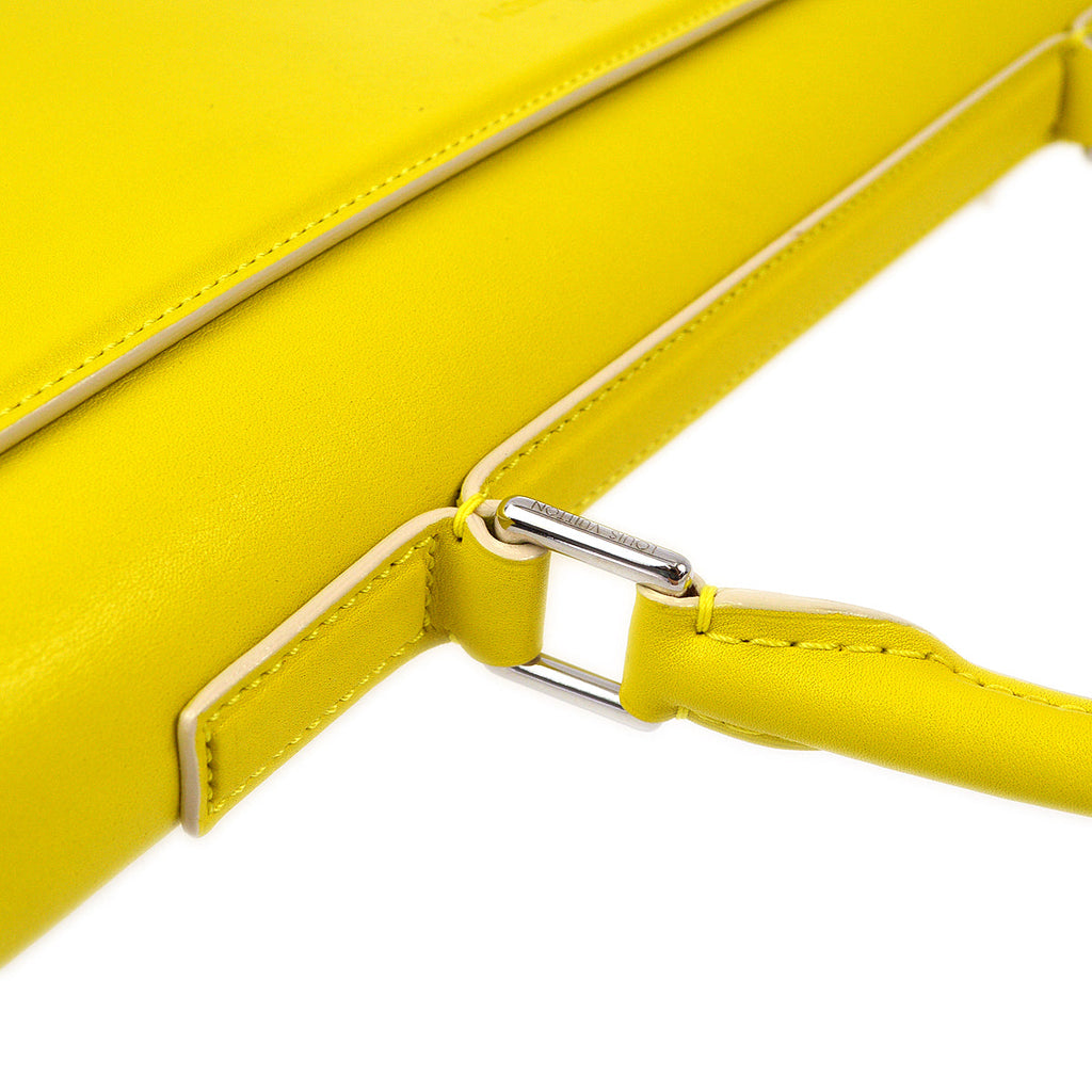 Louis Vuitton 2013 Yellow Damier Collection Envelope East West Handbag