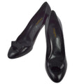 Louis Vuitton Black Calfskin Cube Pumps NL1103M #39 1/2