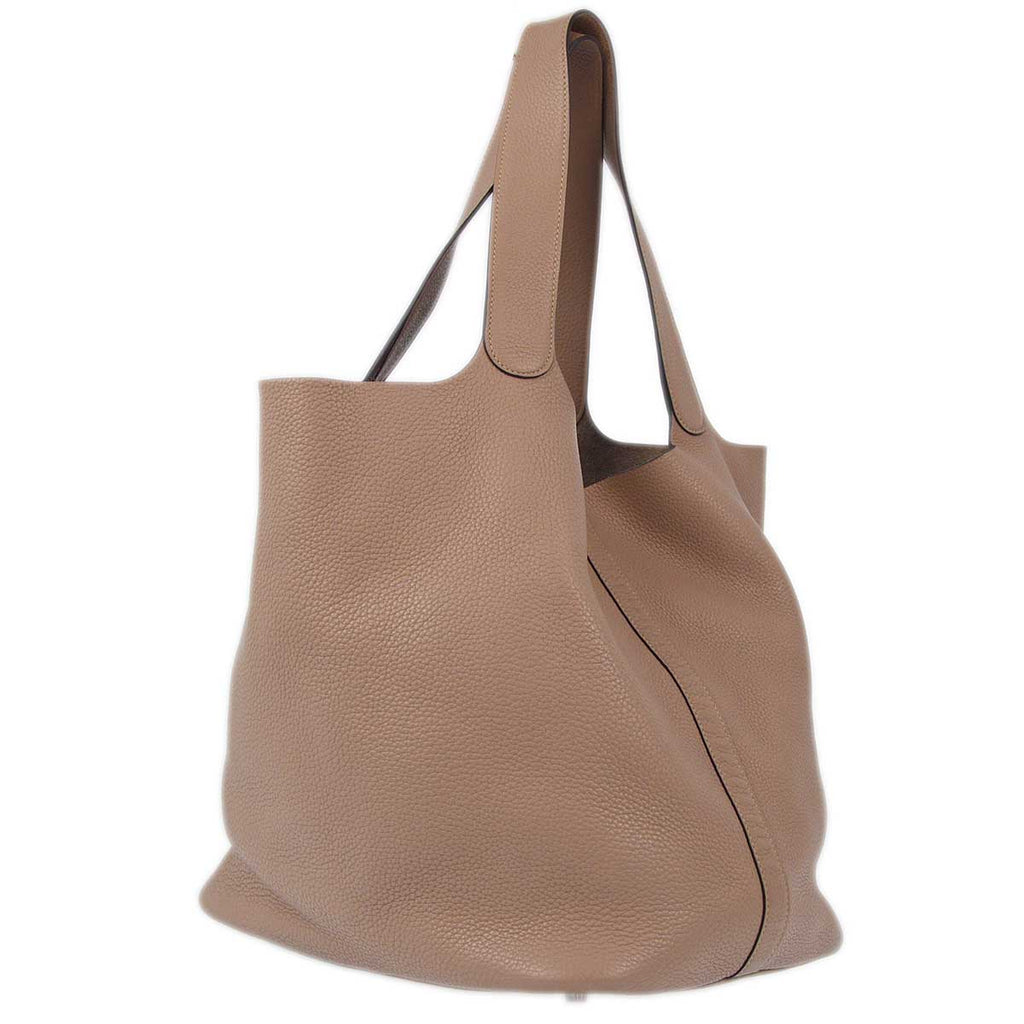 Hermes 2011 Gray Taurillon Clemence Picotin Lock 31 TGM Handbag