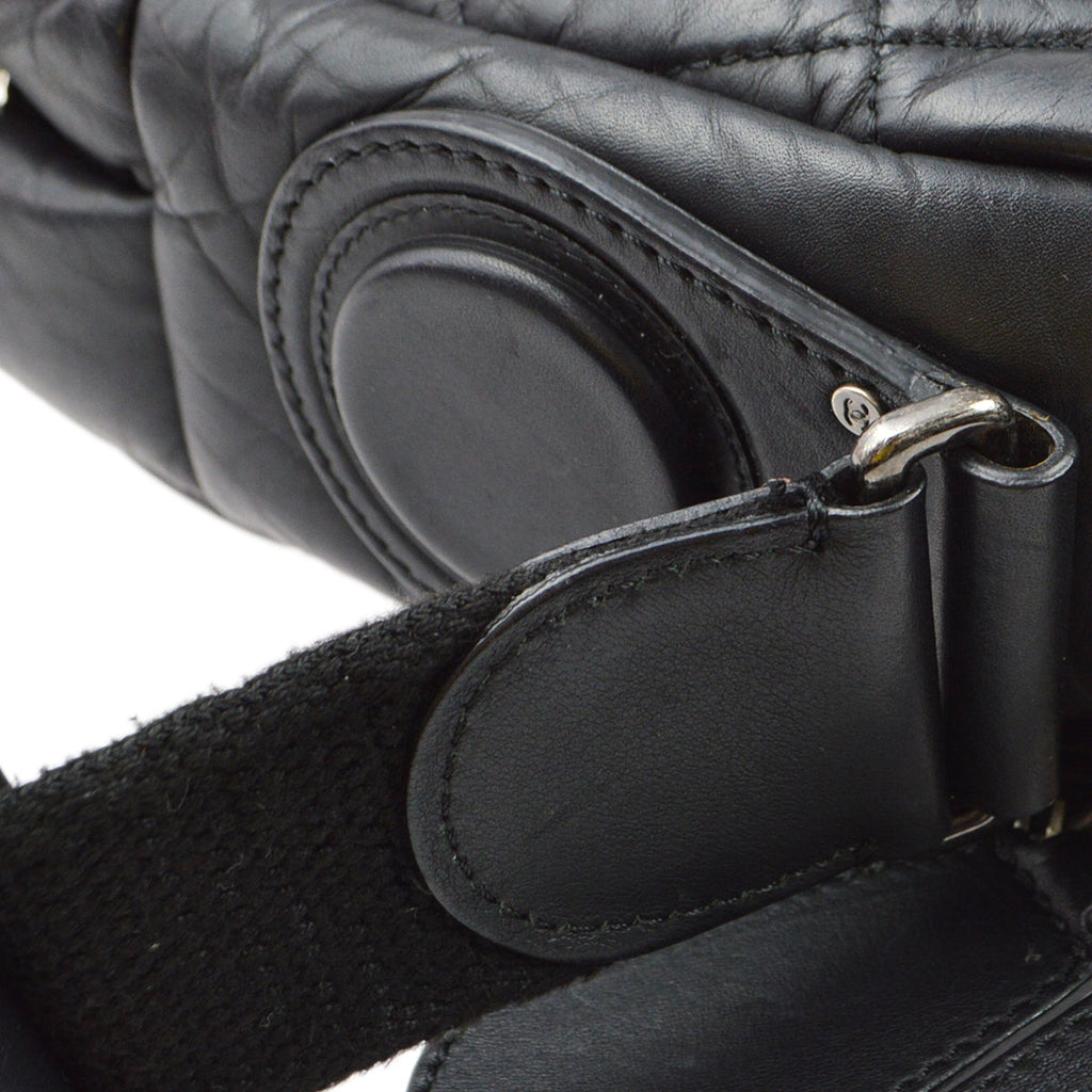 Chanel 2011 Black Calfskin Coco Cocoon Shoulder Bag