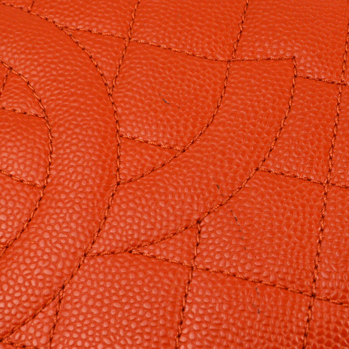 Chanel 2012 Orange Caviar Petite Shopping Tote XL PST Tote Handbag