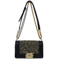 Boy Chanel 2018 Black Lambskin Chevron Double Chain Shoulder Bag
