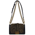 Chanel 2019 Small Boy Fur Lambskin Chain Shoulder Bag