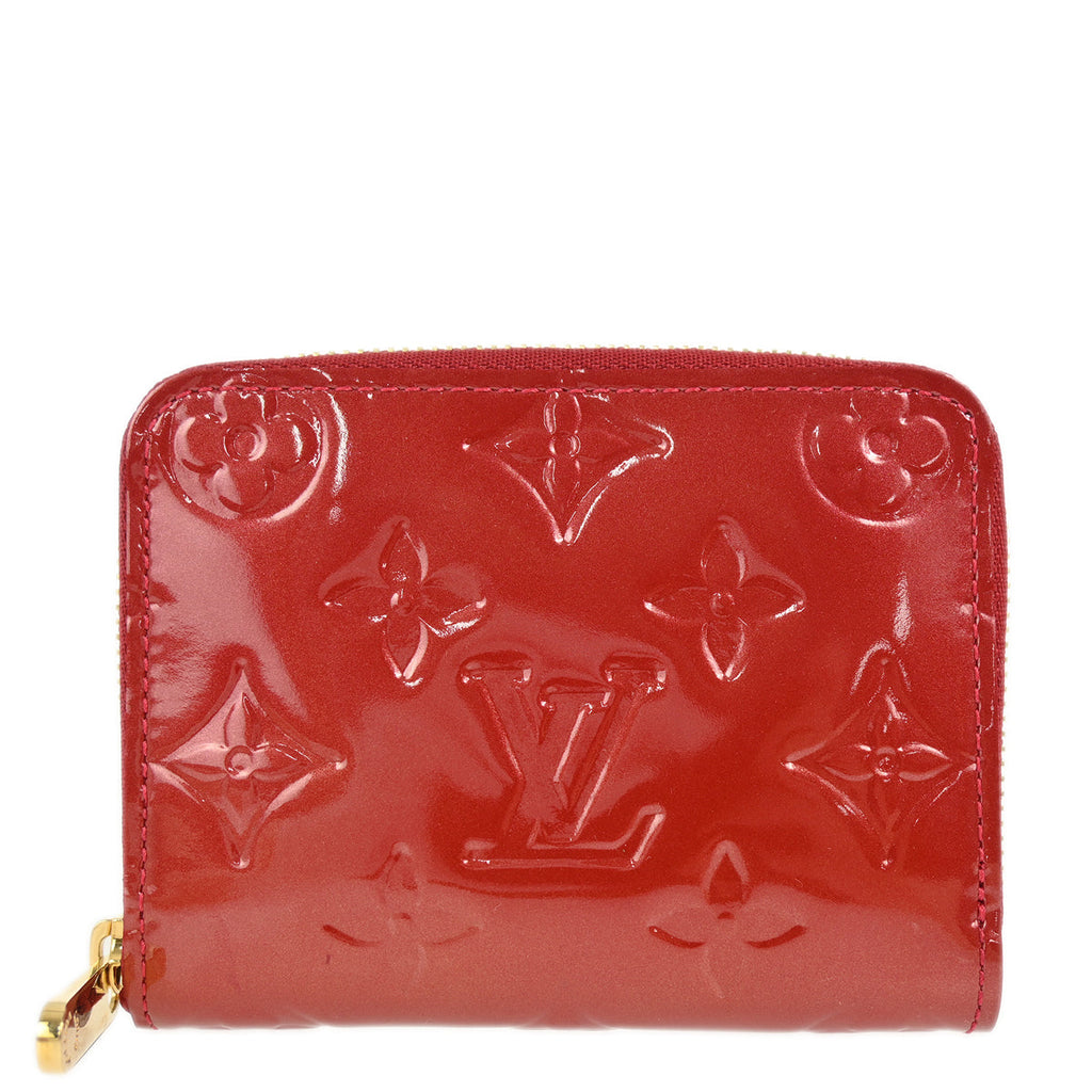 Louis Vuitton 2012 Red Vernis Zippy Coin Purse Wallet M93608