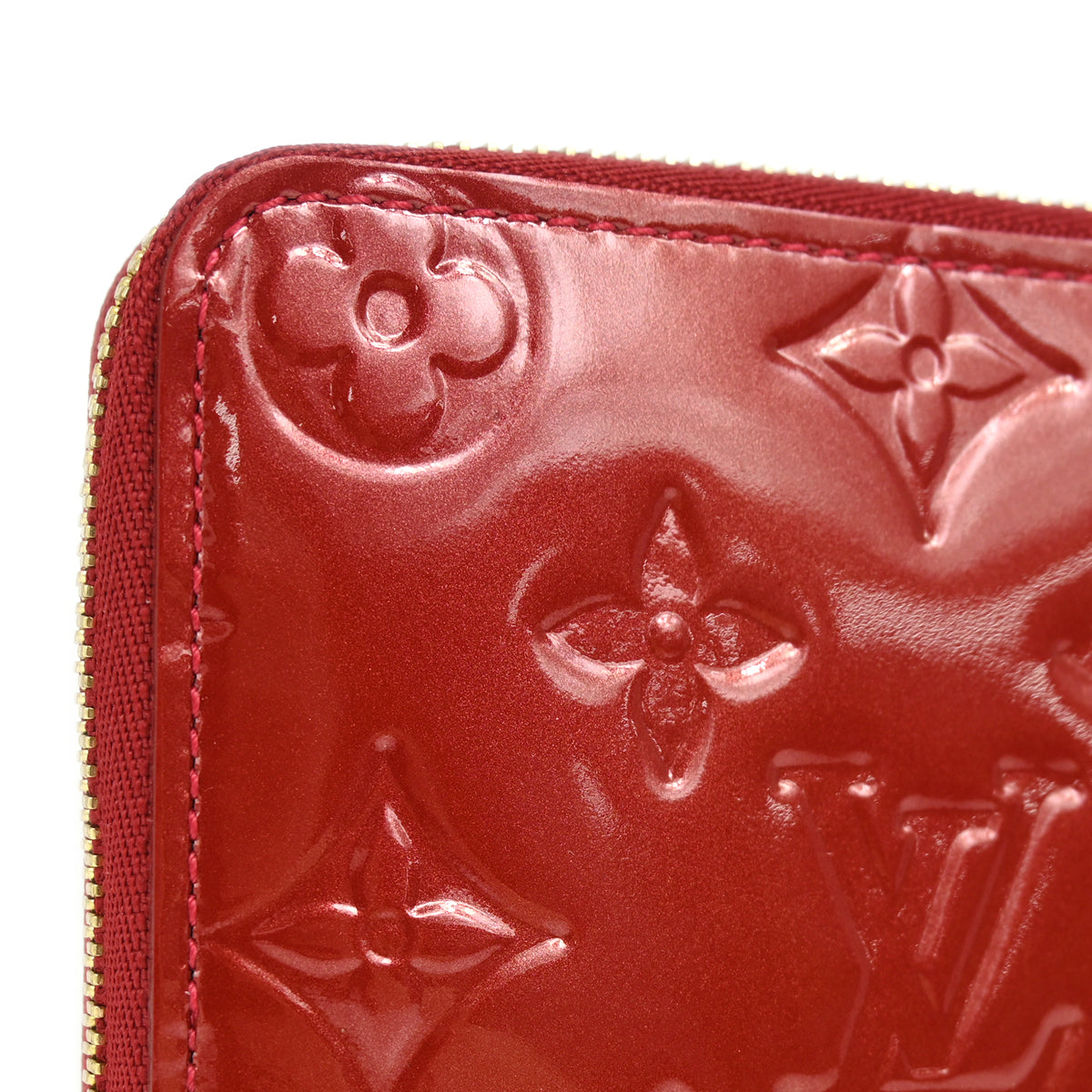 Louis Vuitton 2012 Red Vernis Zippy Coin Purse Wallet M93608