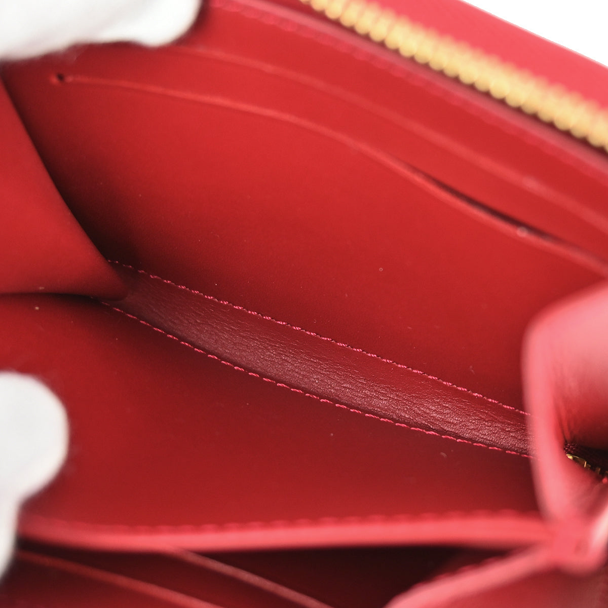 Louis Vuitton 2012 Red Vernis Zippy Coin Purse Wallet M93608