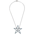 Chanel 2017 Silver Star Necklace Pendant Rhinestone B17B