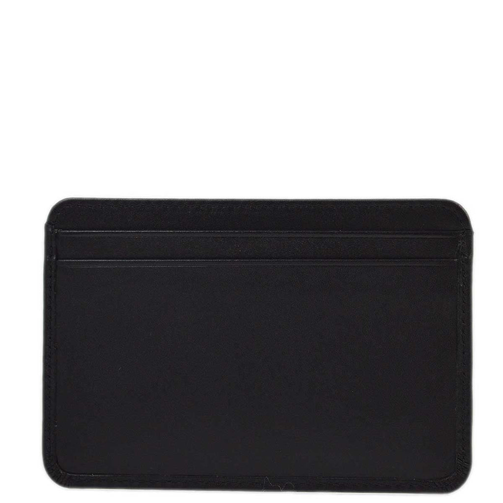 Chanel 2010-2011 Black Calfskin Cambon Ligne Card Case Small Good
