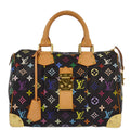 Louis Vuitton 2010 Black Monogram Multicolor Speedy 30 Handbag M92642
