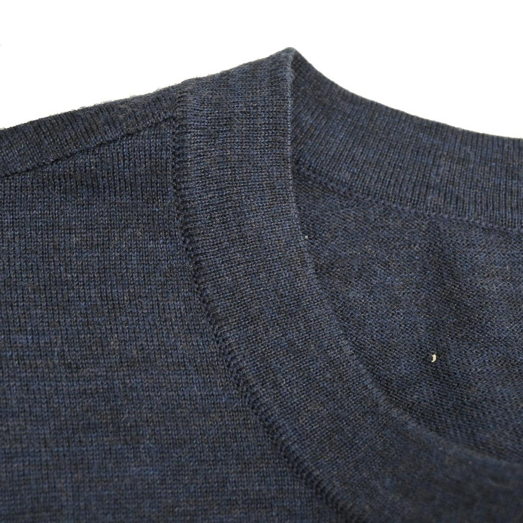 Chanel 2013-2014 Short Sleeve Sweater Knit Top Navy #36