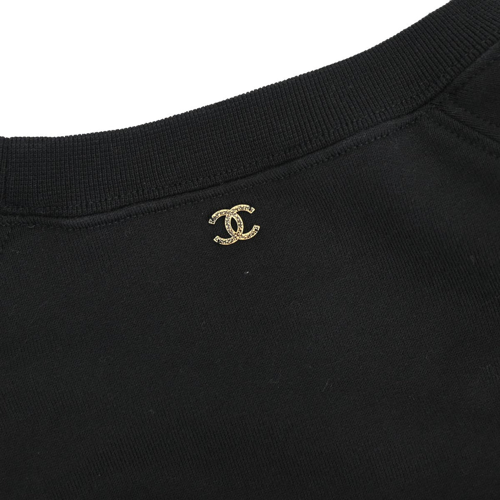 Chanel 2017 T-shirt Top Black #M